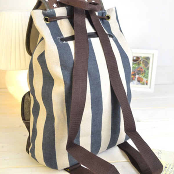 Vintage American Flag Distressed Canvas Backpack on Luulla