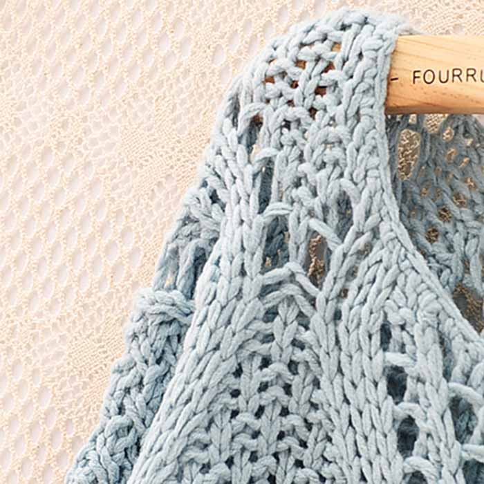 Hollow Out Crochet Long Sweater on Luulla